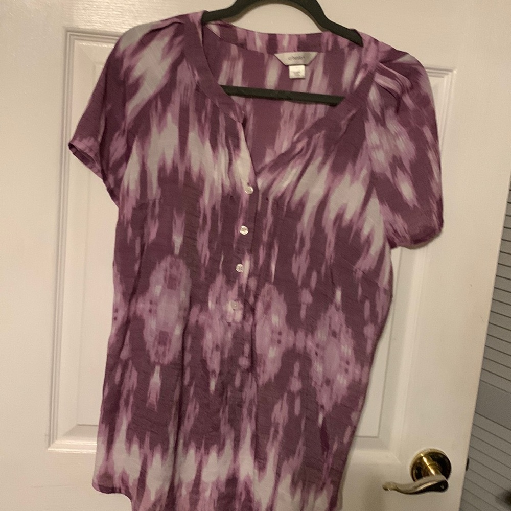 Purple tye dye top size x